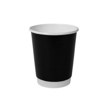Karton Bardak Siyah 8 oz Double Wall - Afilicup