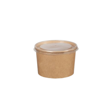 Çorba Kasesi Kraft Kap + Kapak - Afilipack