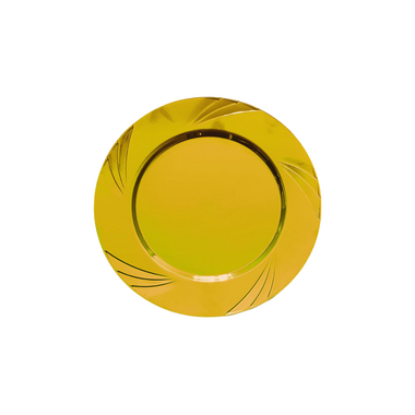 Gold Mika Parti Tabağı 22.5 cm - Afili Parti