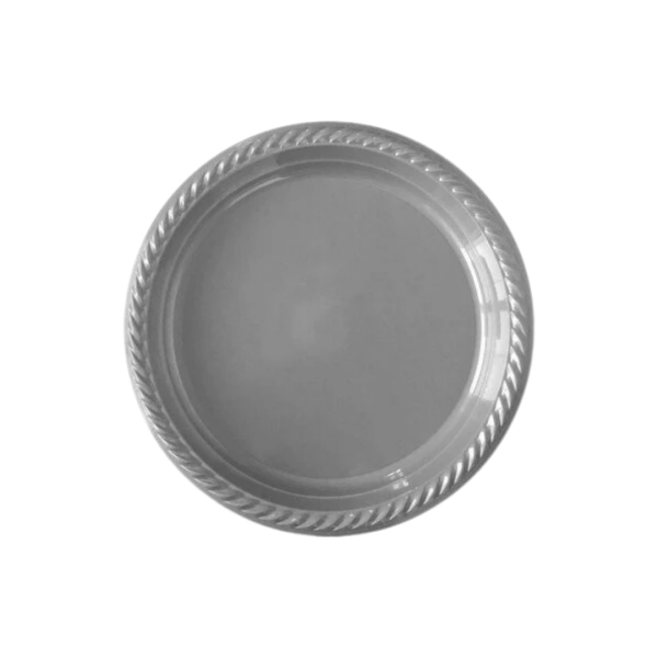 Gümüş Plastik Tabak - 1