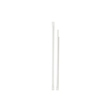Kağıt Sargılı Beyaz Renk Pipet 8x240 - 