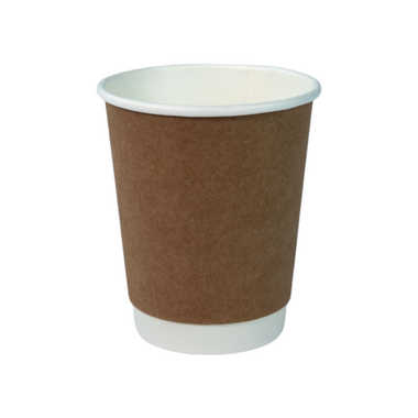 Karton Bardak Kraft 8 oz Double Wall - Afilicup