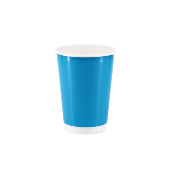 Karton Bardak Mavi 14 oz Double Wall - 1