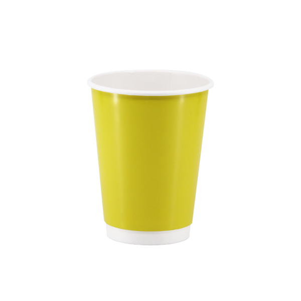 Karton Bardak Sarı 14 oz Double Wall - 1