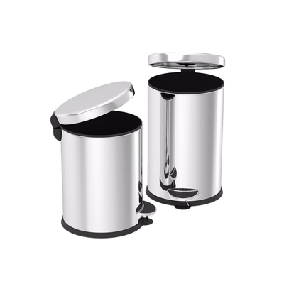 Krom Pedallı Çöp Kovası (30 Litre) - 1