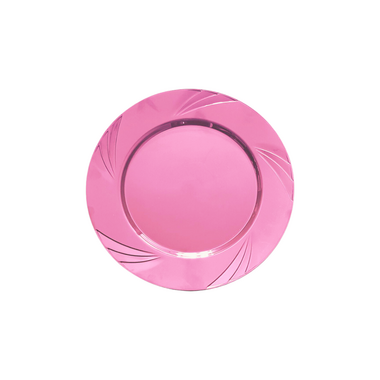 Pembe Mika Parti Tabağı 26 cm - Afili Parti